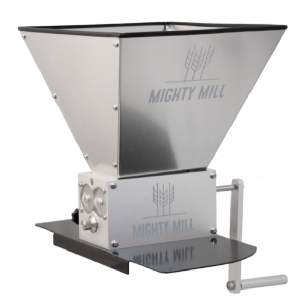 Mighty Mill 3 Roller Grain Mill with Base 199.95 Quirky Homebrew