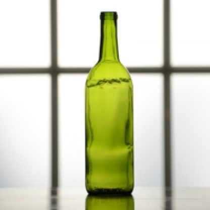 750 ml Champagne Green Bordeaux Bottle, Case of 12