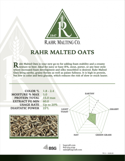 Rahr Malted Oats 1.8 - 2.4L - Image 3