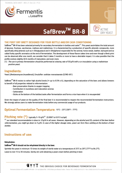 Fermentis SafBrew™ BR-8 5 g - Image 2