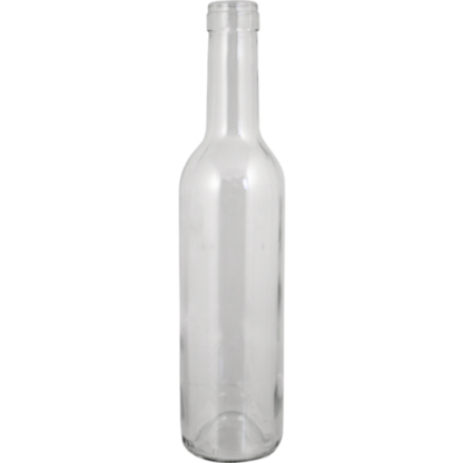 375 mL Flint (Clear) Claret/Bordeaux Farro Glass Wine Bottles | Case of 24