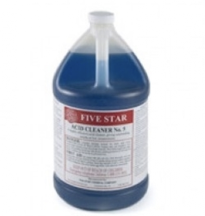 Five Star Acid Cleaner #5 1-Gallon, Case of 4